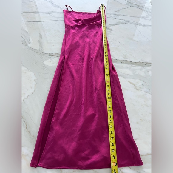 LIONESS Walk The Line Maxi Dress Magenta Size US 4 / AU 8 / Pink NWTS! - Picture 9 of 13